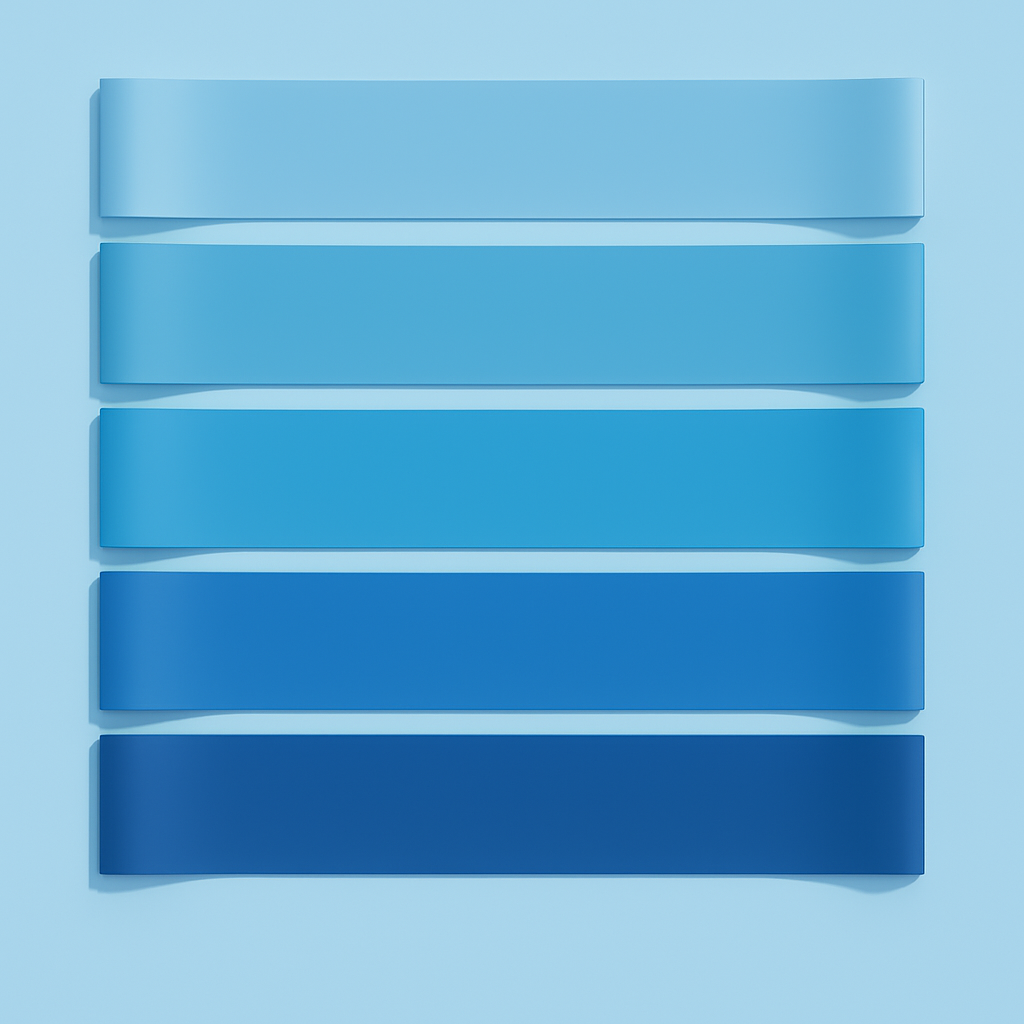 Set of 5 Resistance Bands - Blue